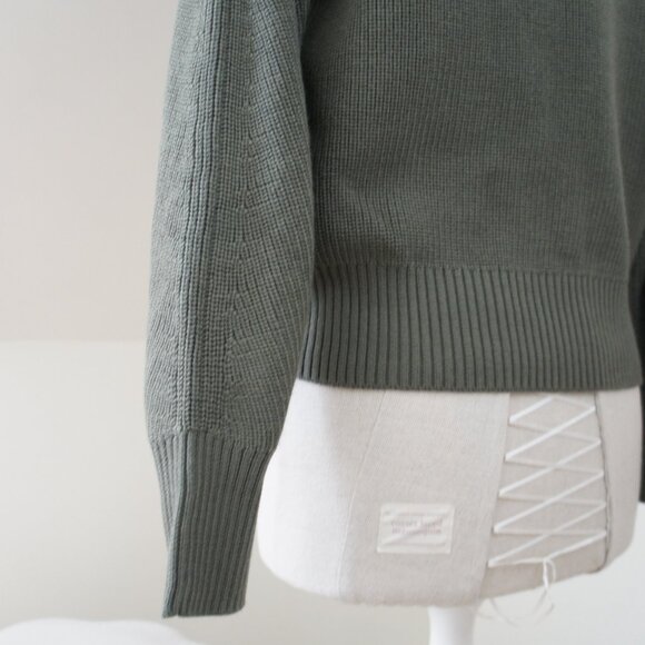 Athleta Hanover Hybrid 1/2 Zip Sweater in Beige Size Medium - Picture 14 of 16